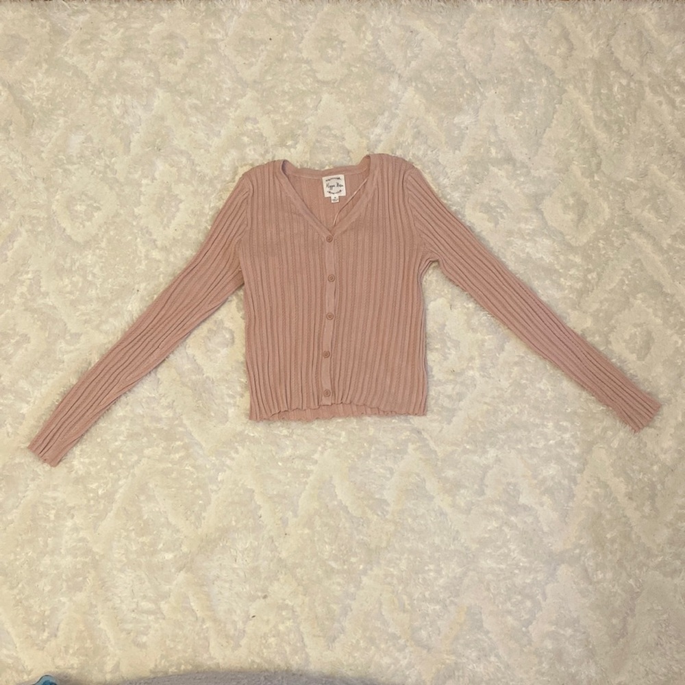 Hippie Rose size small light pink button down top